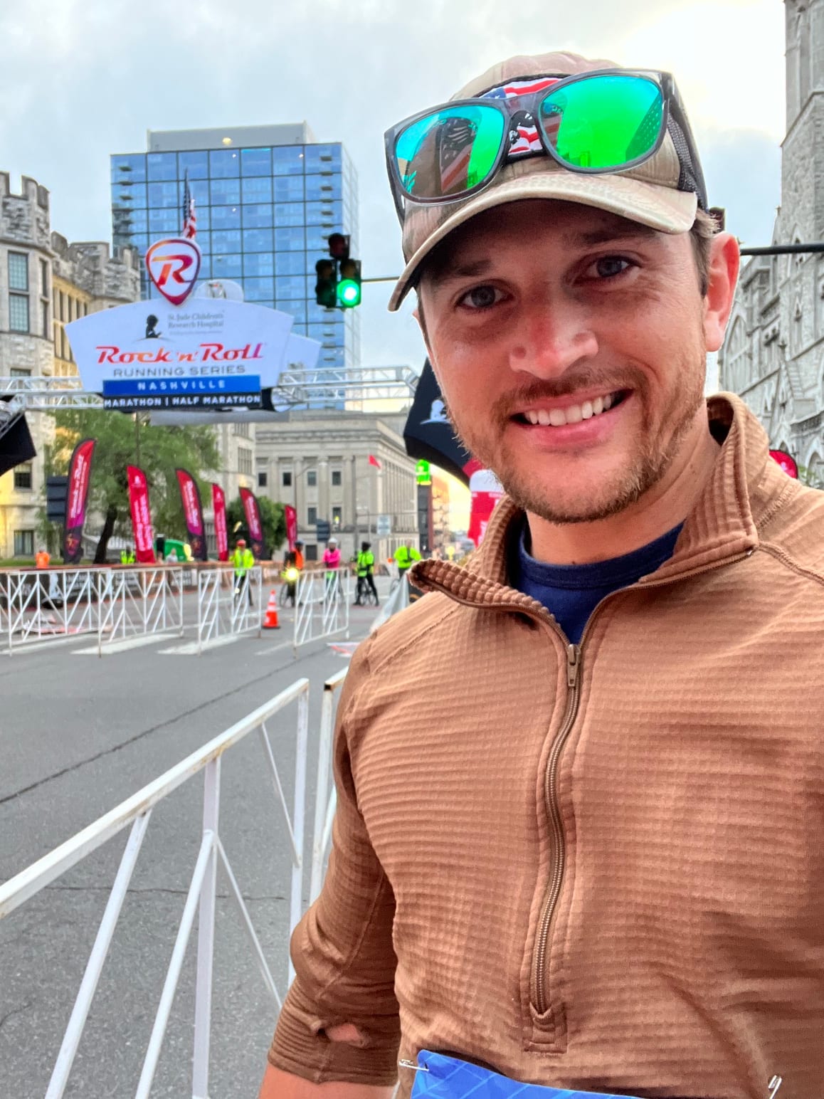 Cody at the Nashville marathon