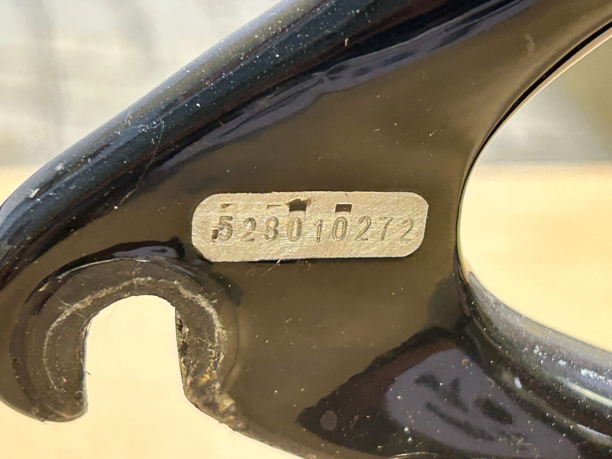 The Stradalli frame's front end, showing the head tube and fork steerer.